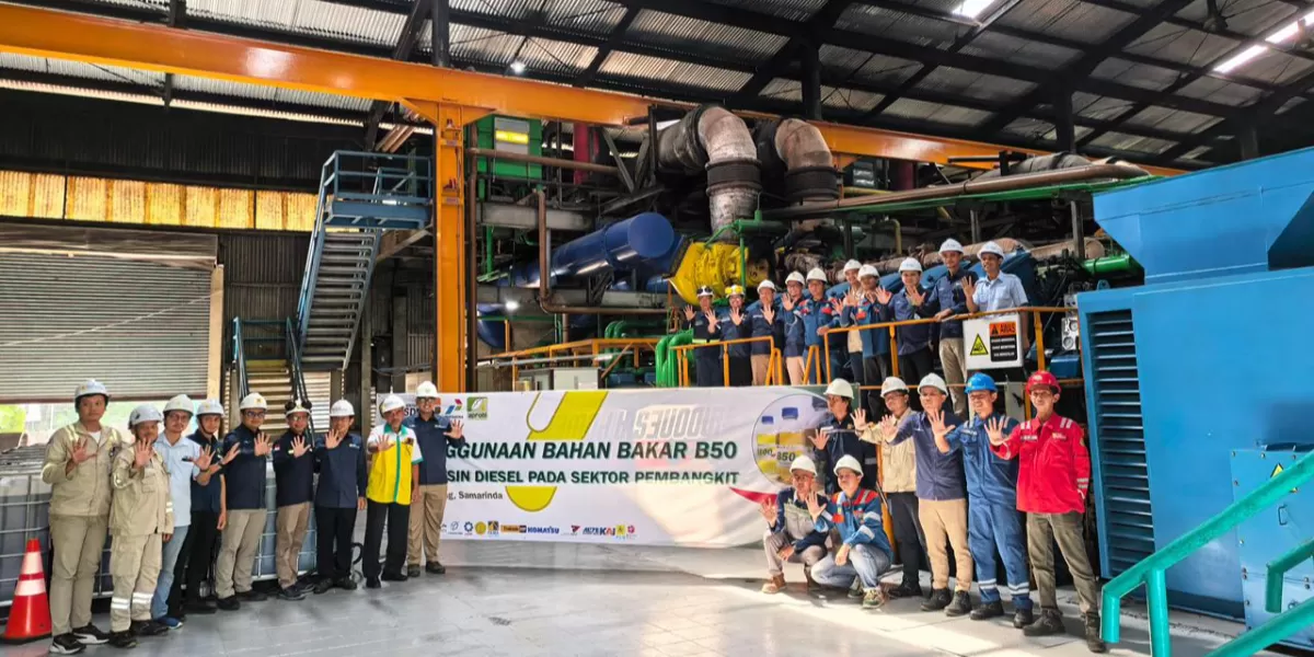 PLN Indonesia Power UBP Mahakam melakukan uji B50 di PLTD Keledang untuk mendukung transisi energi, menekan emisi, dan menjaga keandalan pasokan listrik. (Dok. PLN Indonesia Power)
