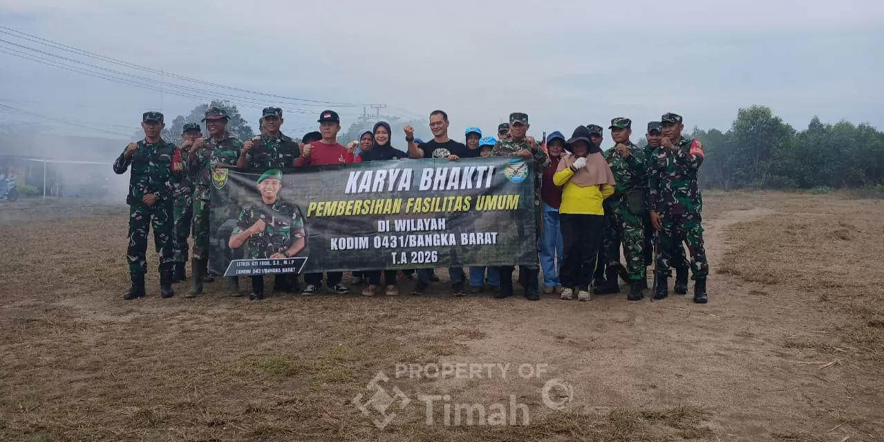 Gotong royong lintas sektor, PT TIMAH dukung UMKM Bangka Barat sambut Bazar Ramadan.