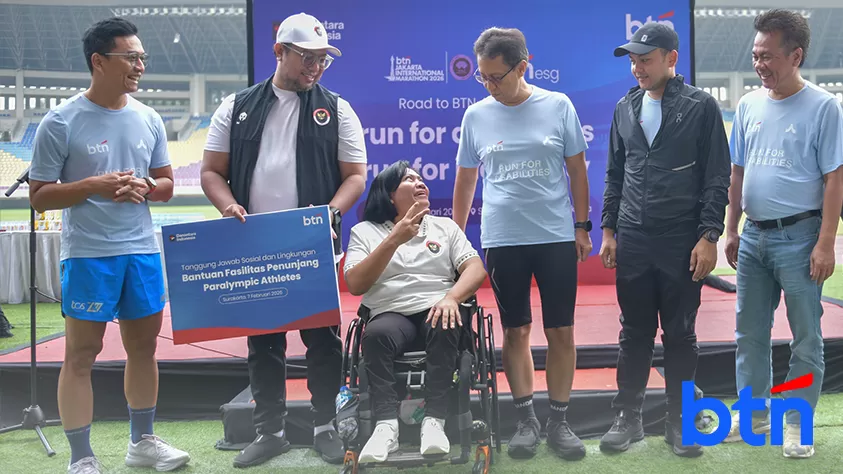 BTN Run for Disabilities, Run for Inclusivity dihadiri Menteri Kesehatan Republik Indonesia Budi Gunadi Sadikin, Walikota Solo Respati Ardi, Direktur Risk & Management BTN Setiyo Wibowo. (btn.co.id)