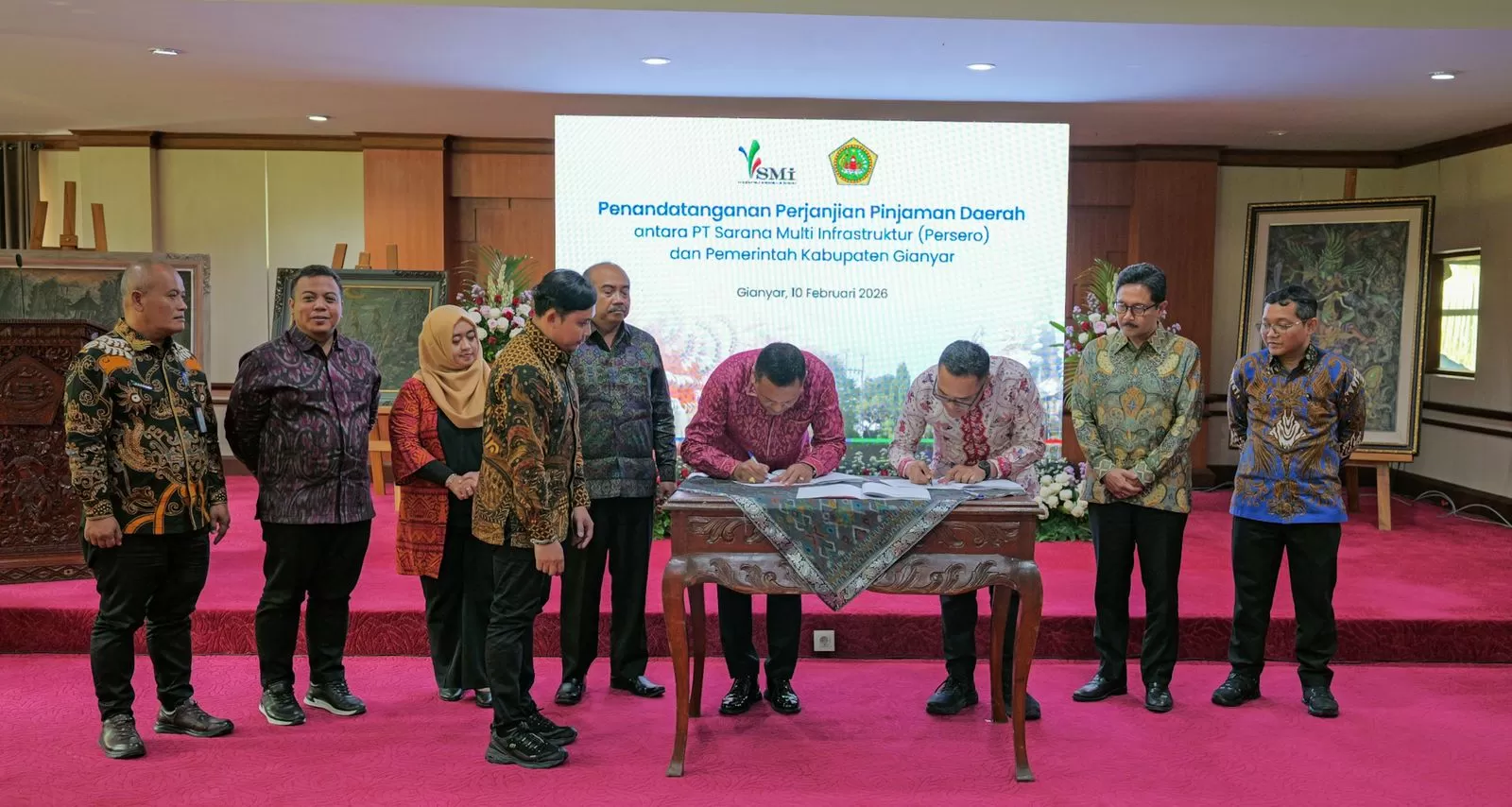 PT SMI salurkan pembiayaan Rp765 miliar ke Pemkab Gianyar untuk jalan, GOR 7.000 kapasitas, dan pusat layanan publik terintegrasi. (Dok. PT SMI)