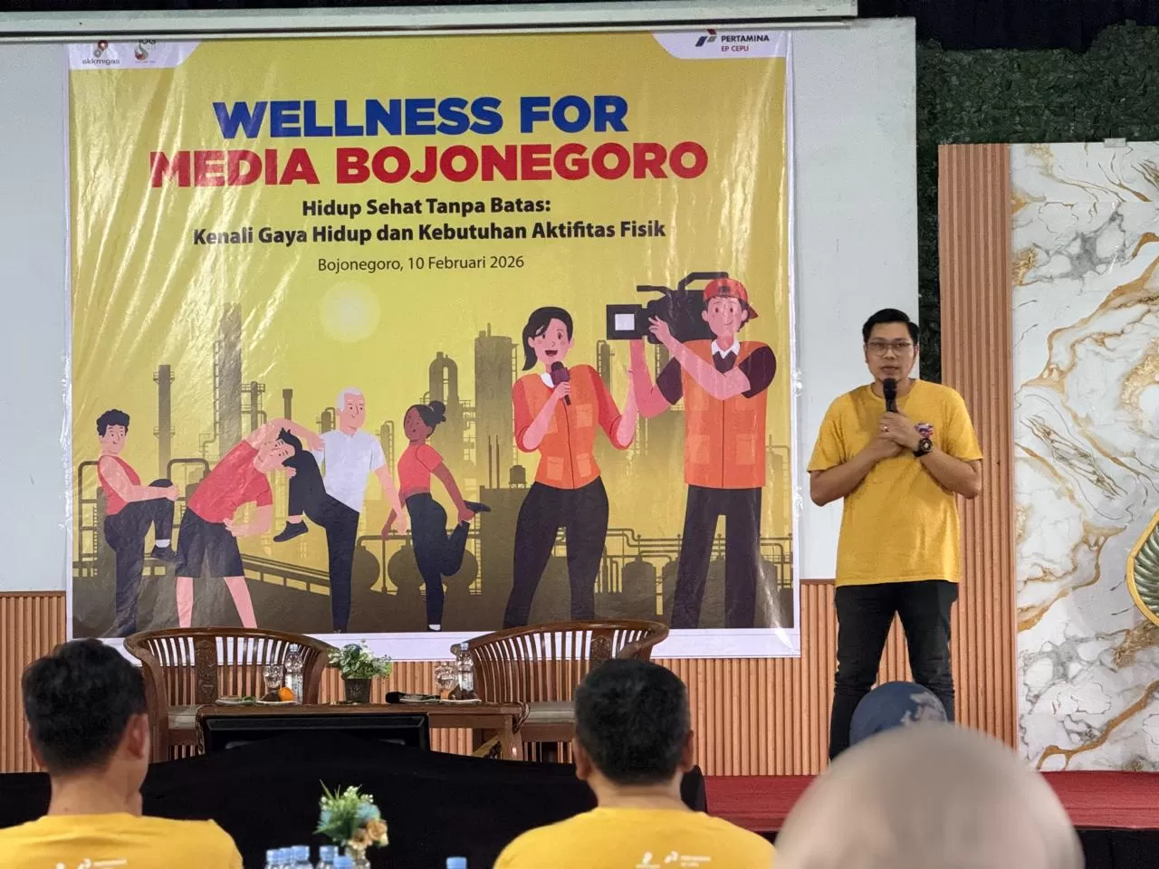 PEPC Zona 12 gelar olahraga bersama media Bojonegoro, pererat sinergi dan kampanyekan gaya hidup sehat. (Dok. PEPC Zona 12)