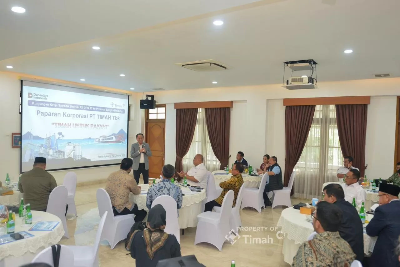 Komisi XII DPR RI kunjungi PT TIMAH Tbk untuk dorong percepatan HPM timah, pastikan tata kelola adil dan harga patokan jelas bagi BUMN dan swasta. (Dok. PT Timah)