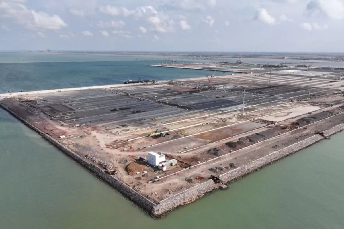 Progres proyek Pelabuhan Patimban di Subang telah mencapai 83,37%, WIKA targetkan rampung Oktober 2026. (Dok. WIKA)