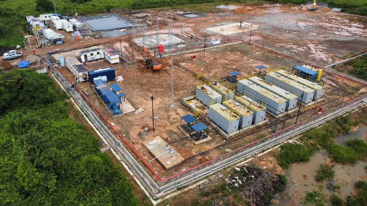 Proyek Put on Production and Exploration (PoPE) Padang Pancuran (PPC-001) di Wilayah Kerja Jambi Merang berhasil mencapai onstream pada 23 Desember 2025. (Dok. PHR)