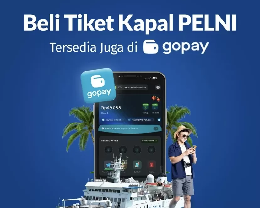 Beli tiket PELNI bisa lewat Gopay.
