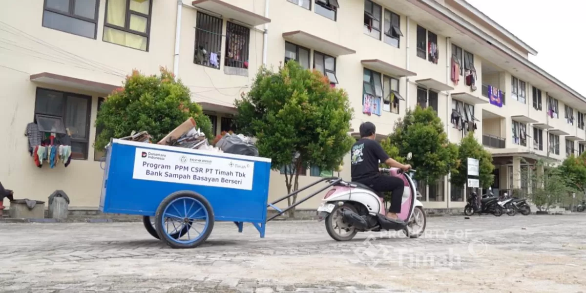 PT Timah perkuat pengelolaan sampah berkelanjutan lewat dukungan bank sampah di Bangka dan Belitung melalui program TJSL. (Dok. PT Timah)