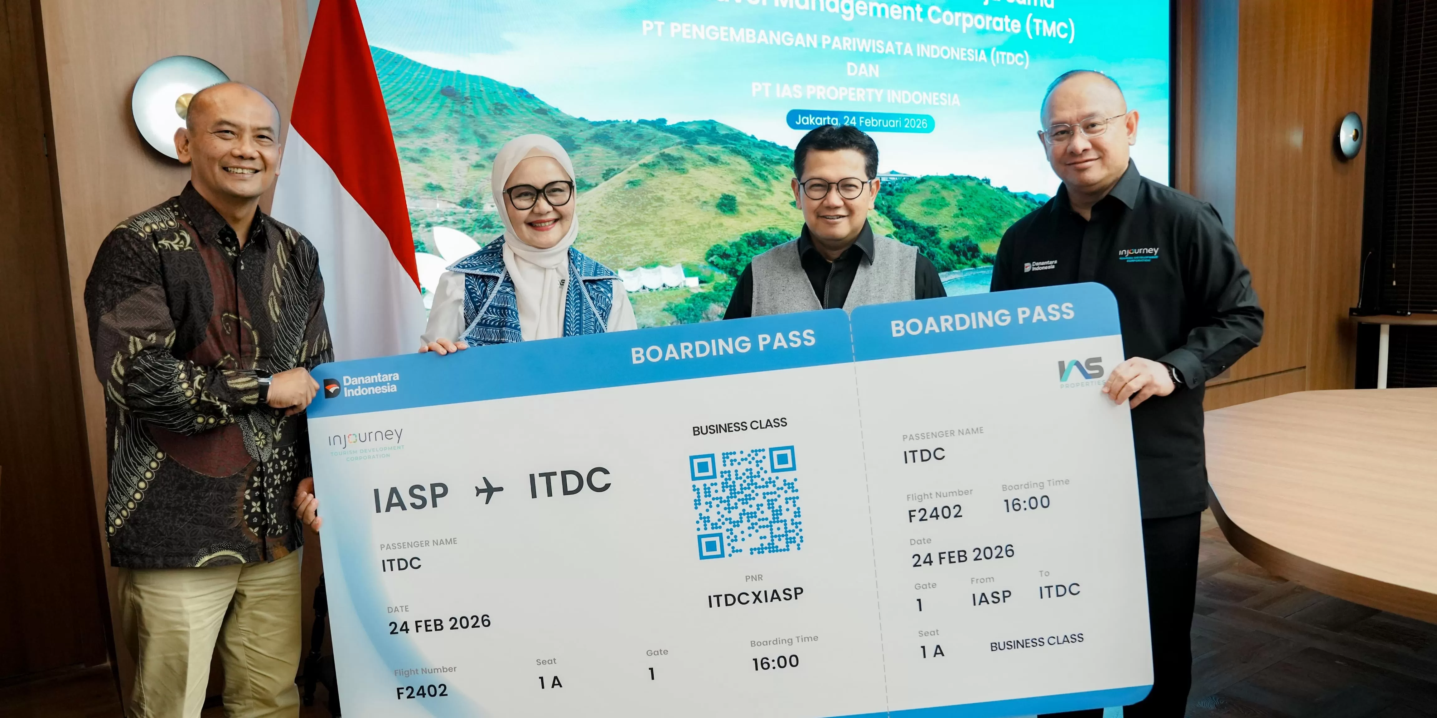 ITDC resmi menjalin kerja sama dengan IAS Property Indonesia dalam penyediaan layanan Travel Management Corporate terintegrasi.