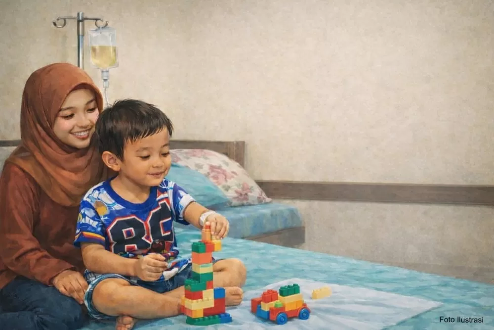 PT TIMAH bantu biaya pengobatan anak 4 tahun penderita hipospadia asal Pangkalpinang hingga dirujuk ke Jakarta melalui program TJSL. (Dok. PT Timah)