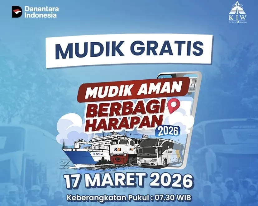 Program Mudik Bersama BUMN 2026 dari PT KIW siap berangkatkan peserta dari Semarang pada 17 Maret 2026.