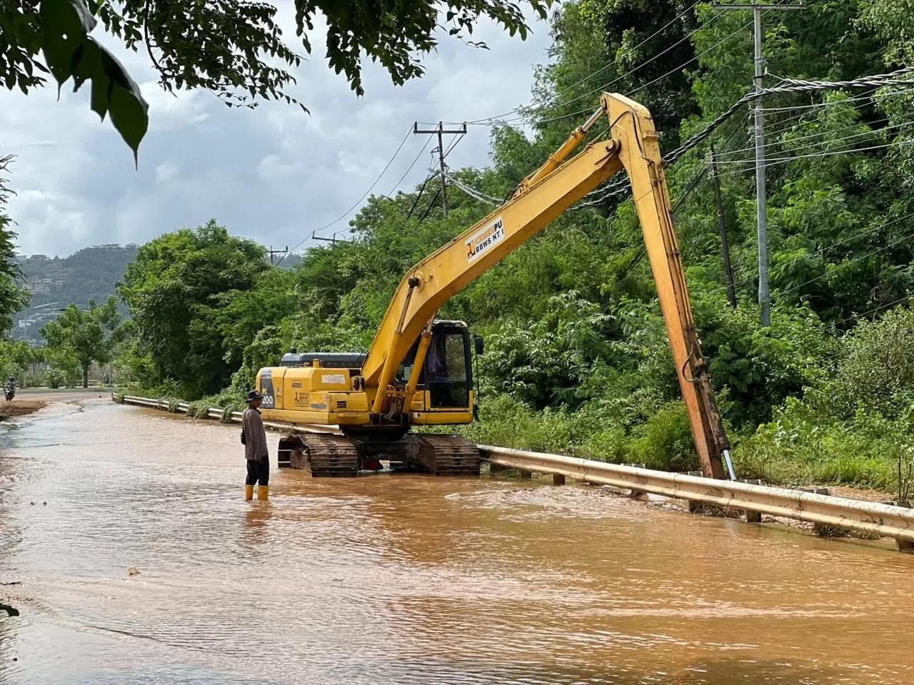 Hujan ekstrem picu banjir di sekitar KEK Mandalika, Pemprov NTB dan ITDC dorong mitigasi terpadu lintas sektor. (Dok. ITDC)
