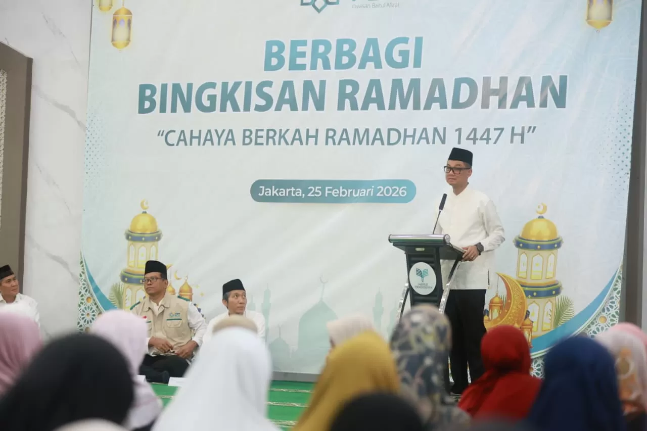 Direktur Utama PLN, Darmawan Prasodjo menyampaikan program &lsquo;Cahaya Berkah Ramadan 1447 H&rsquo; menjadi bagian dari komitmen insan PLN untuk terus menghadirkan manfaat nyata bagi masyarakat. (Dok. PLN)