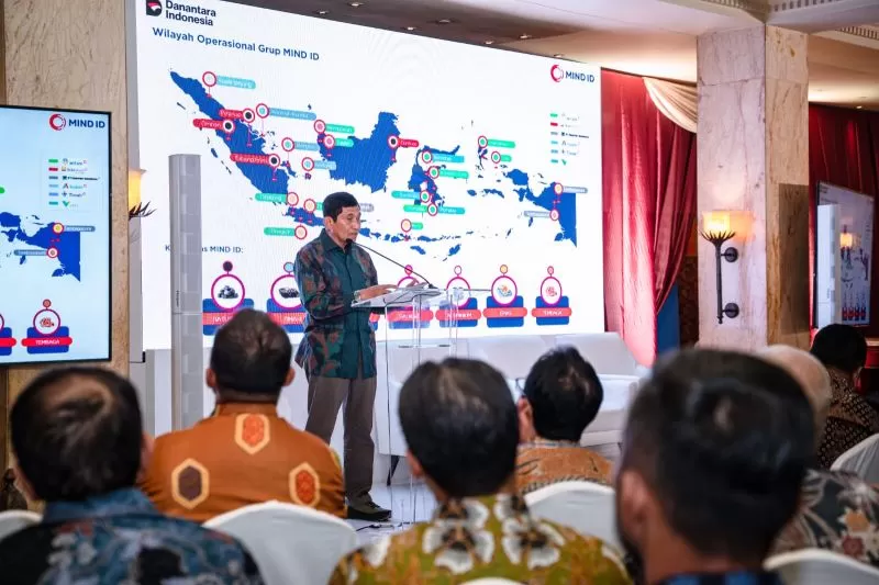Direktur Utama MIND ID, Maroef Sjamsoeddin di Sosialisasi Perdana PP No. 40 Tahun 2025 tentang Kebijakan Energi Nasional inisiasi Dewan Energi Nasional (DEN) bersama MIND ID di Jakarta (27/2/2026). (DOK. MIND ID)