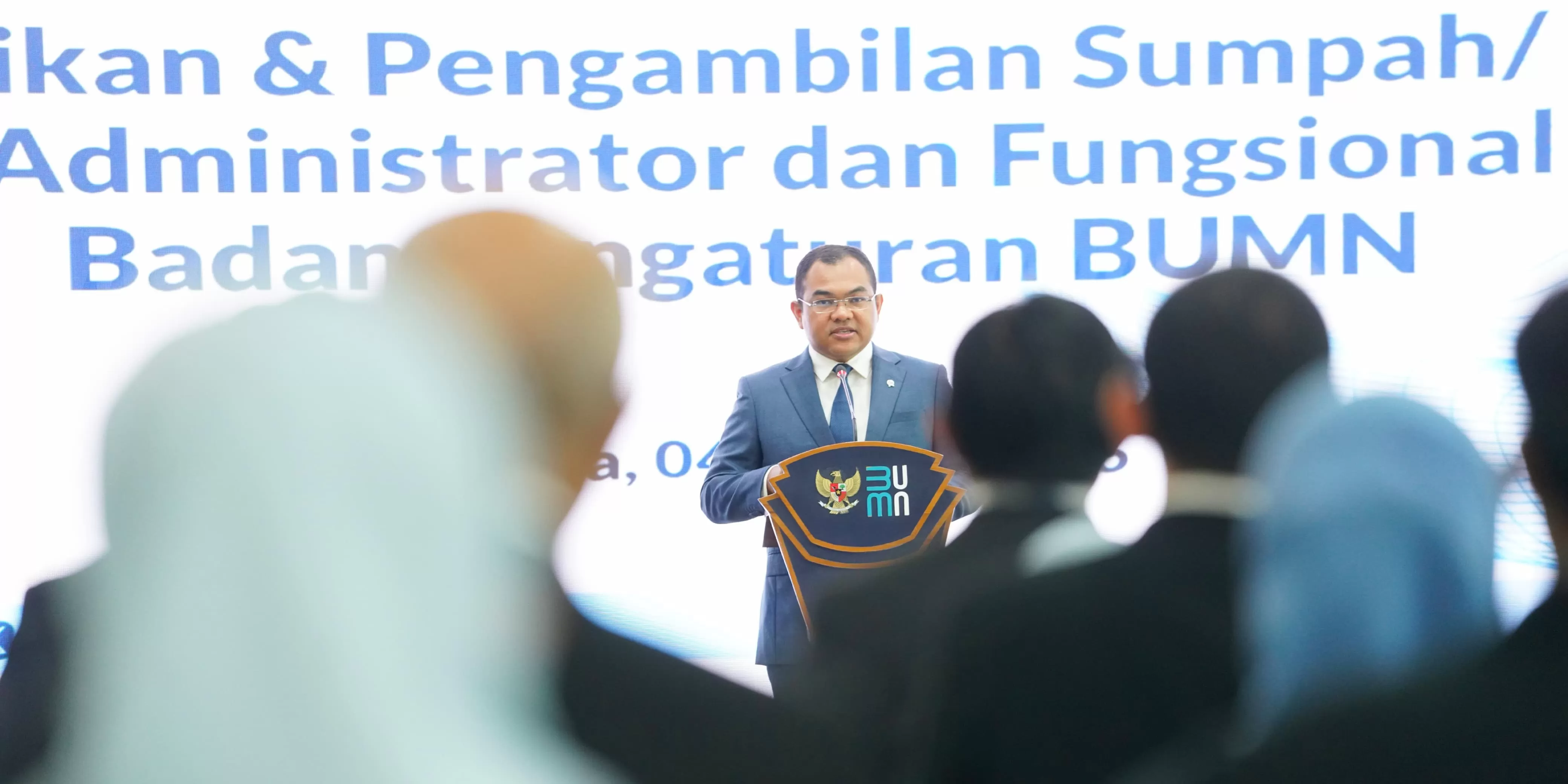 Wakil Kepala II BP BUMN, Tedi Bharata, memimpin langsung pelantikan Pejabat Administrator dan Pejabat Fungsional di lingkungan BP BUMN, Selasa (4/3).