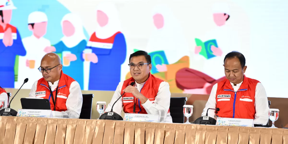 Pada Press Conference Satgas Ramadan & Idulfitri Pertamina di Jakarta, Selasa (3/3), Pertamina Group berkomitmen dan menyiapkan pasokan energi bagi masyarakat.  (Dok. Pertamina)