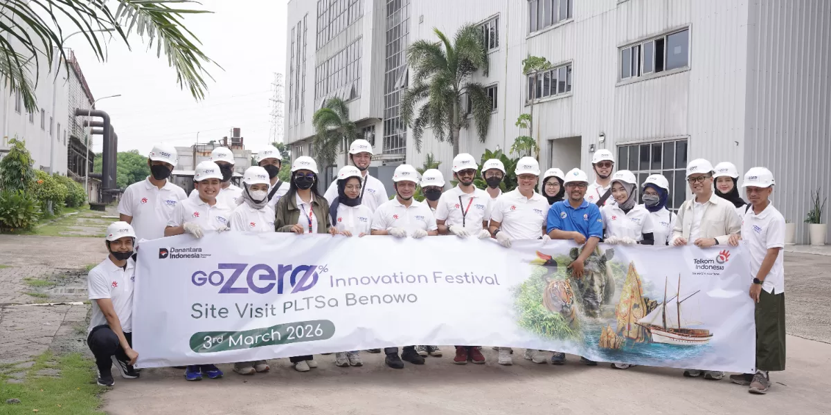 Telkom menggelar GoZero% Innovation Festival untuk mencari solusi pengelolaan limbah operasional berbasis ESG dari inovasi karyawan. (Dok. Telkom)