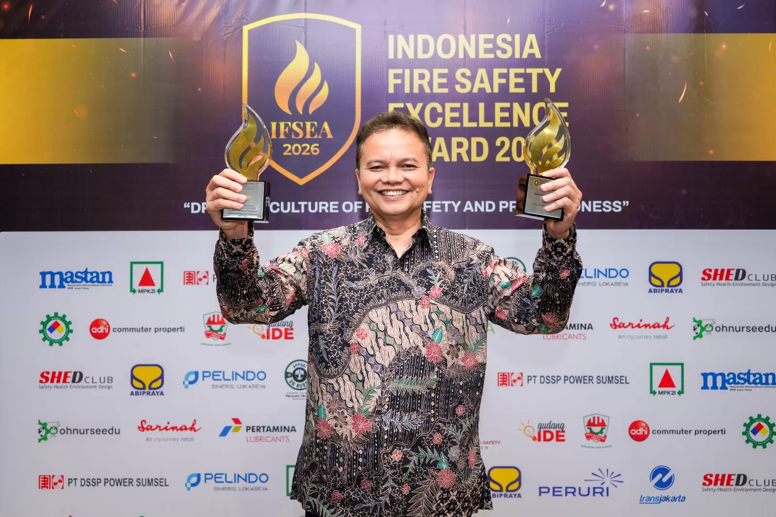 PERURI meraih tiga penghargaan IFSEA 2026 atas keunggulan sistem keselamatan di sektor industri sekuriti berstandar tinggi. (Dok. PERURI)
