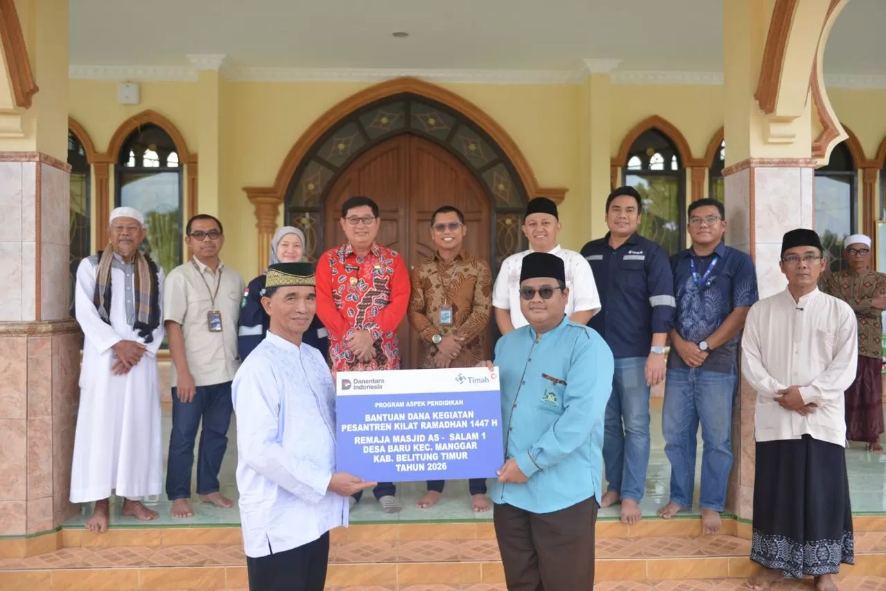 PT TIMAH dukung pesantren Ramadan As Salam 1 di Belitung Timur, membekali remaja dengan kepemimpinan, literasi, dan nilai agama. (Dok. PT Timah)