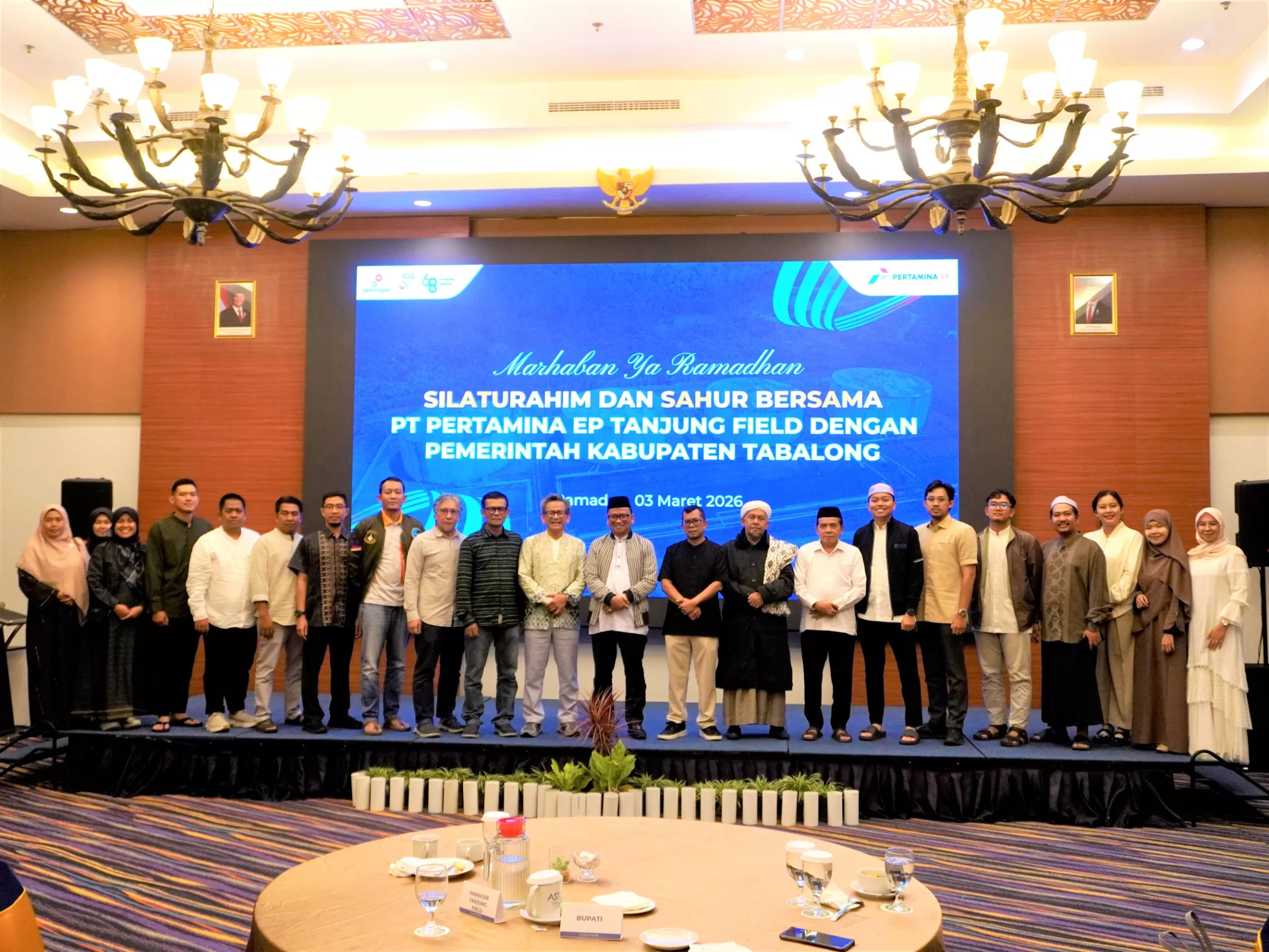PT Pertamina EP Tanjung Field gelar Silaturahim dan Sahur Bersama dengan Pemkab Tabalong pada Senin (3/3/2026) dini hari. (Dok. Pertamina EP Tanjung Field)