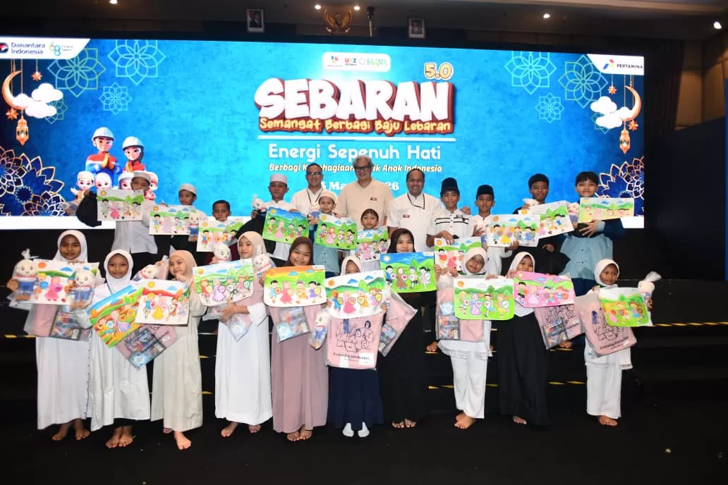 Program SEBARAN 5.0 Pertamina ajak 1.000 anak yatim di 20 kota memilih sendiri baju Lebaran impian mereka, menghadirkan kebahagiaan Ramadan. (Dok. Pertamina)