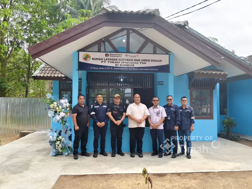 PT TIMAH meresmikan pusat layanan koperasi dan UMKM di Pulau Kundur untuk memudahkan pelaku usaha memperoleh informasi dan pendampingan kemitraan. (Dok. PT Timah)