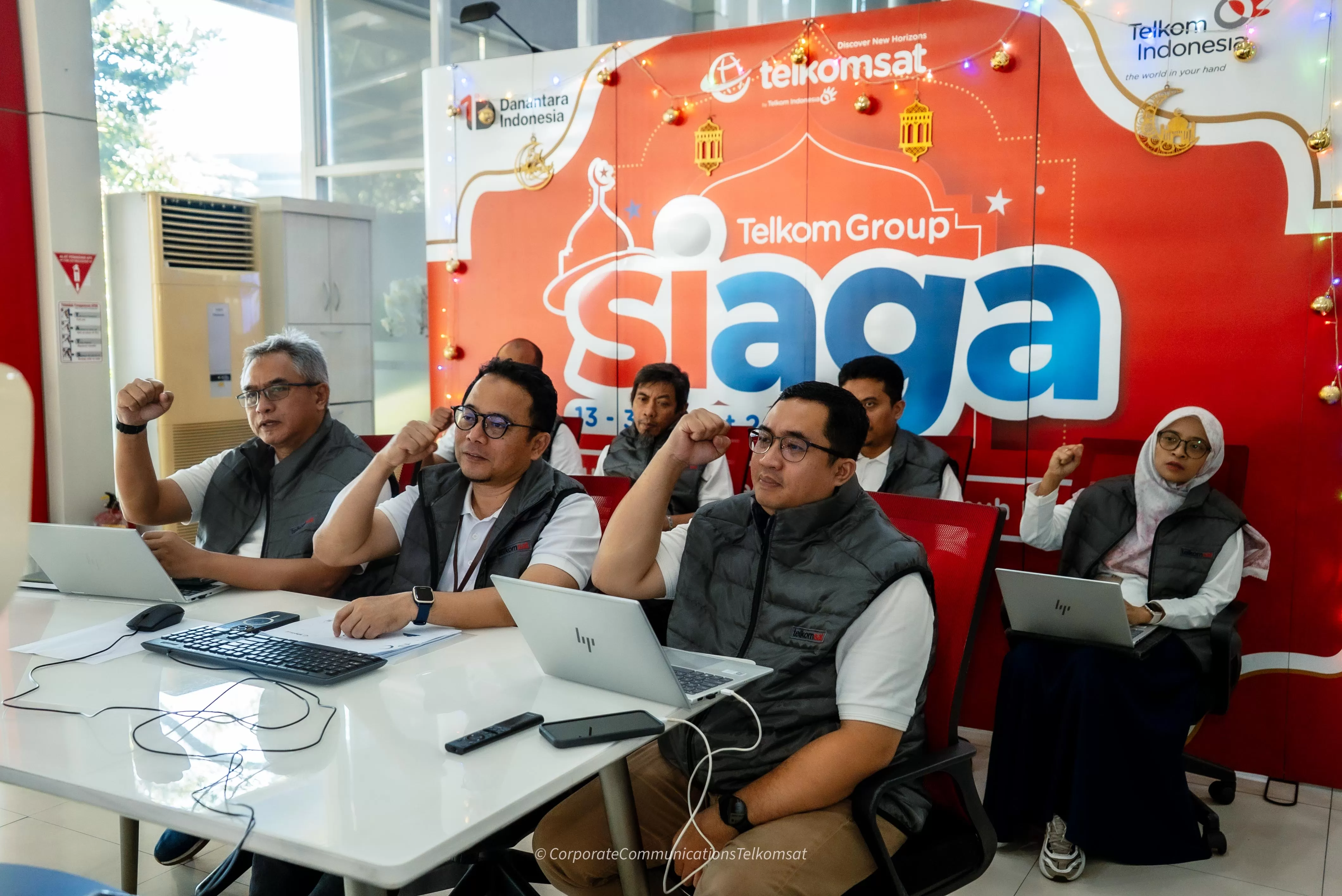 Telkomsat siapkan Posko Siaga RAFI 2026 dengan 262 personel untuk menjaga konektivitas nasional selama Ramadan dan Idulfitri. (Dok. Telkomsat)