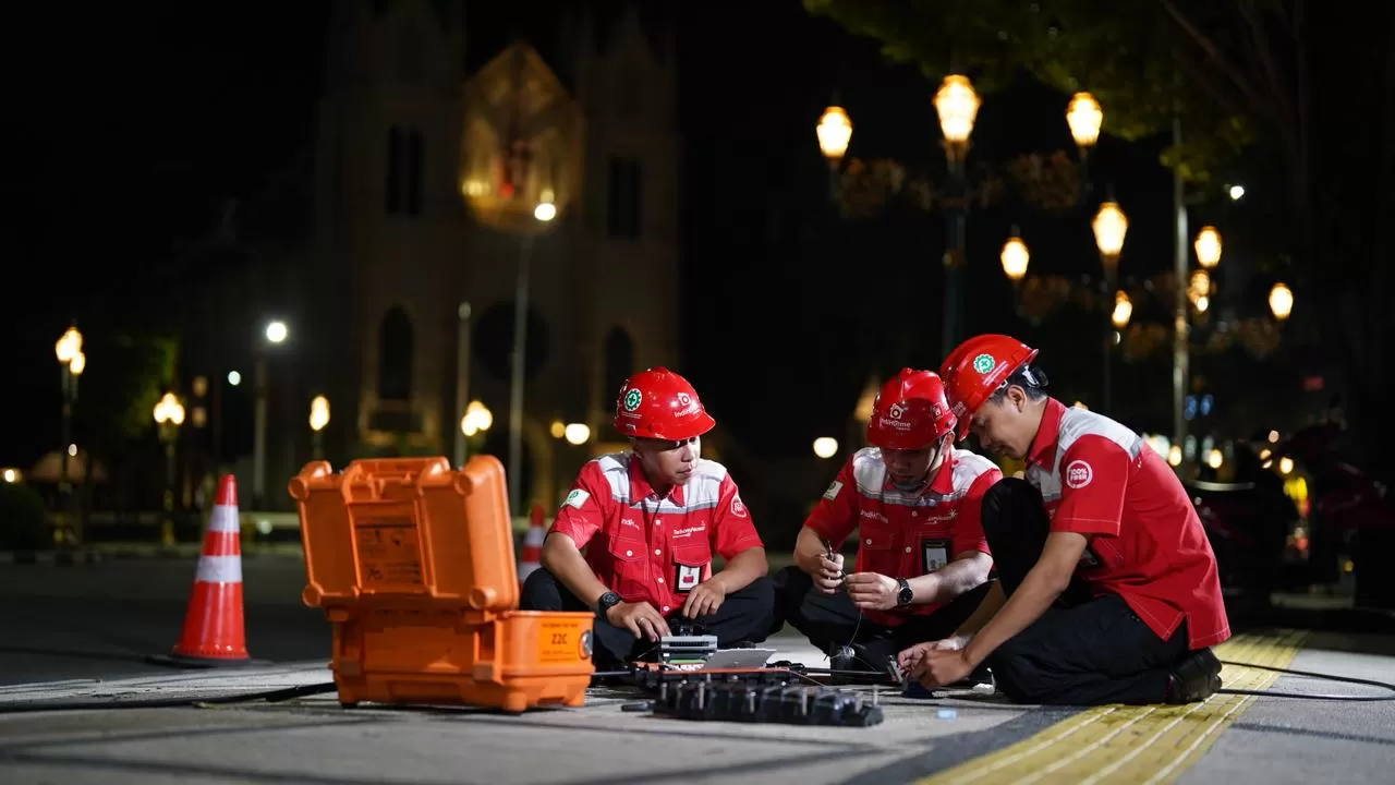 Telkom Akses siagakan 20 ribu teknisi dan posko nasional untuk jaga kualitas jaringan selama Ramadan dan Idulfitri 2026 tetap stabil. (Dok. Telkom Skses)