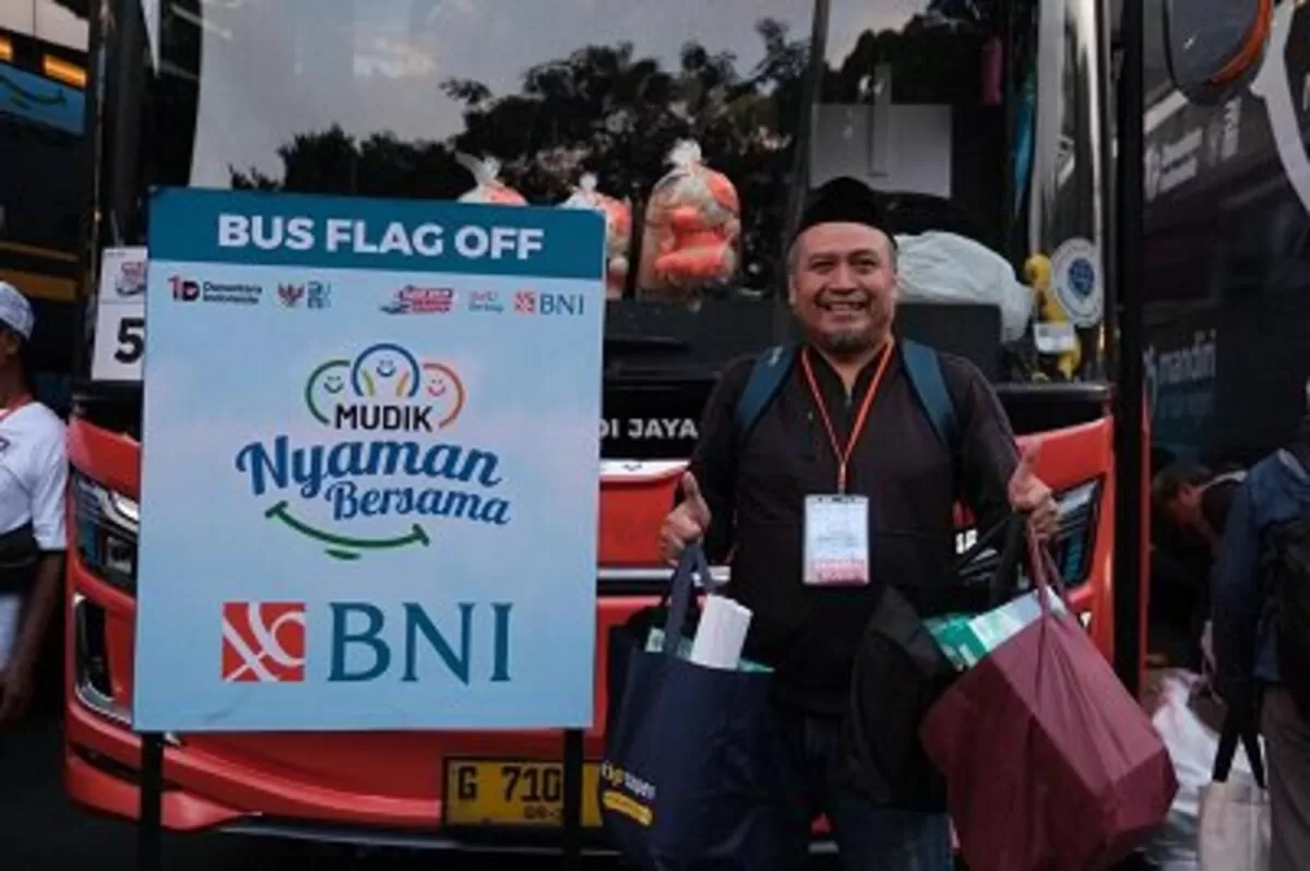 Program Mudik Gratis BNI 2026 bantu ribuan pemudik hemat biaya, dengan fasilitas lengkap dan perjalanan lebih nyaman. (bni.co.id)