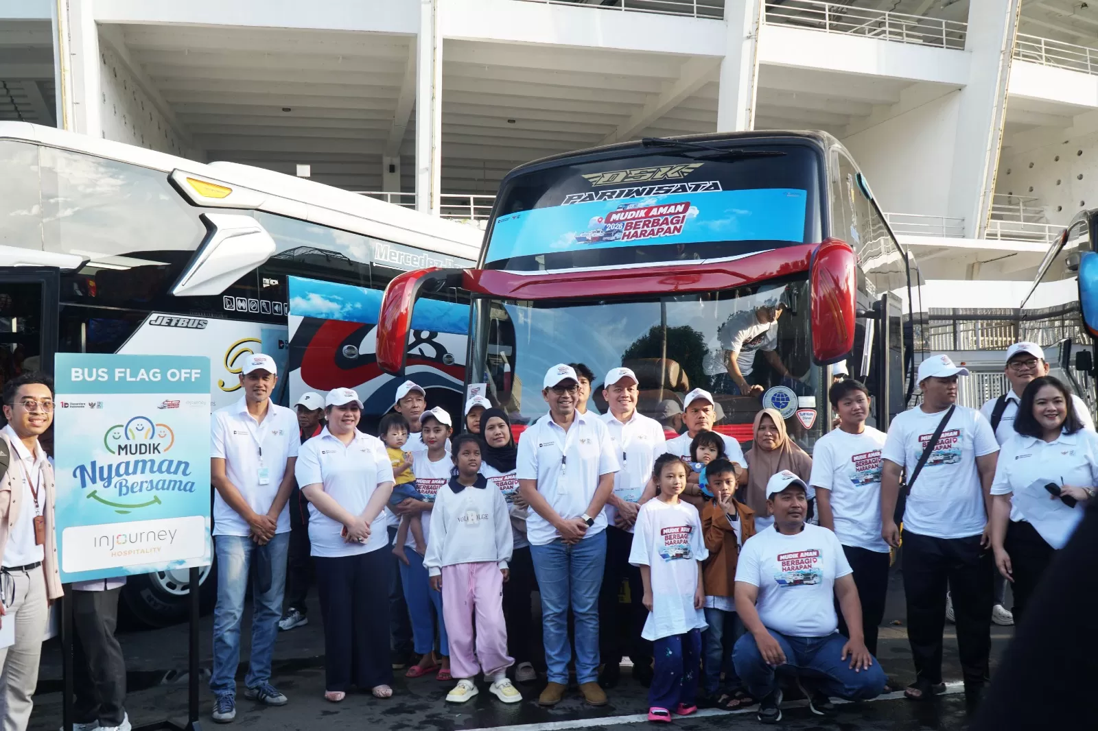 InJourney Hospitality ikut Mudik Bersama BUMN 2026, fasilitasi ribuan pemudik dengan layanan aman dan nyaman. (Dok. InJourney Hospitality)