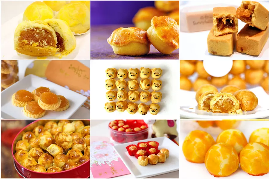 Ragam bentuk pineapple tart. (danielfooddiary.com)