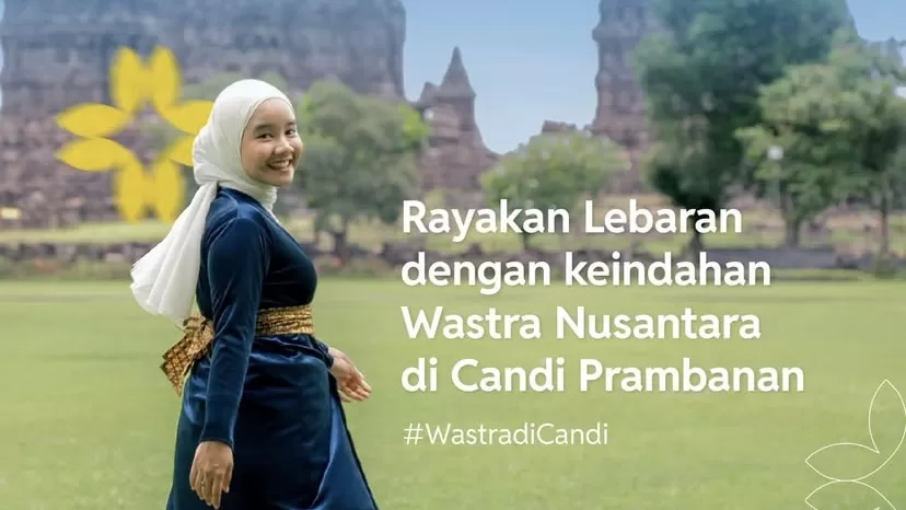 Libur Lebaran di Prambanan terasa beda dengan pengalaman memakai wastra sambil berburu foto estetik.