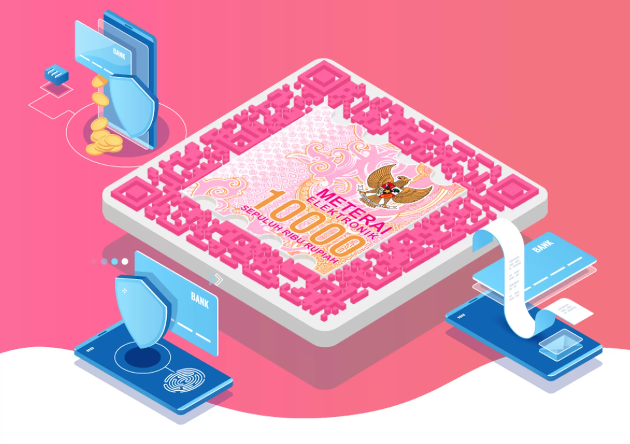 e-Meterai hadir sebagai solusi sah dokumen digital, PERURI pastikan distribusi aman melalui mitra resmi terpercaya. (Dok. PERURI)