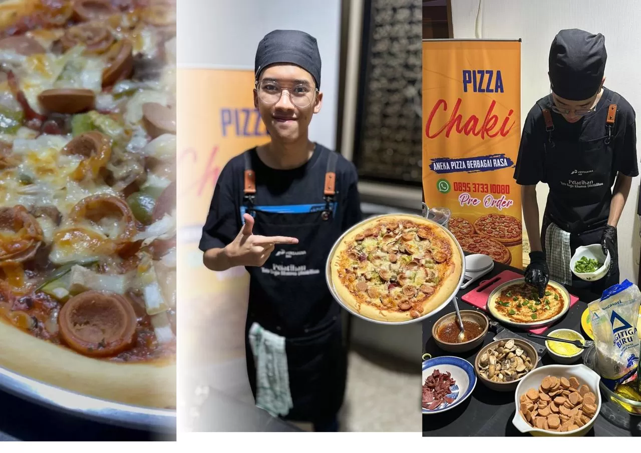 Program CSR PDC bantu penyandang disabilitas mandiri, Haekal sukses bangun usaha Chaki Pizza dengan penjualan ratusan loyang selama Ramadan 2026. (Dok. PDC)
