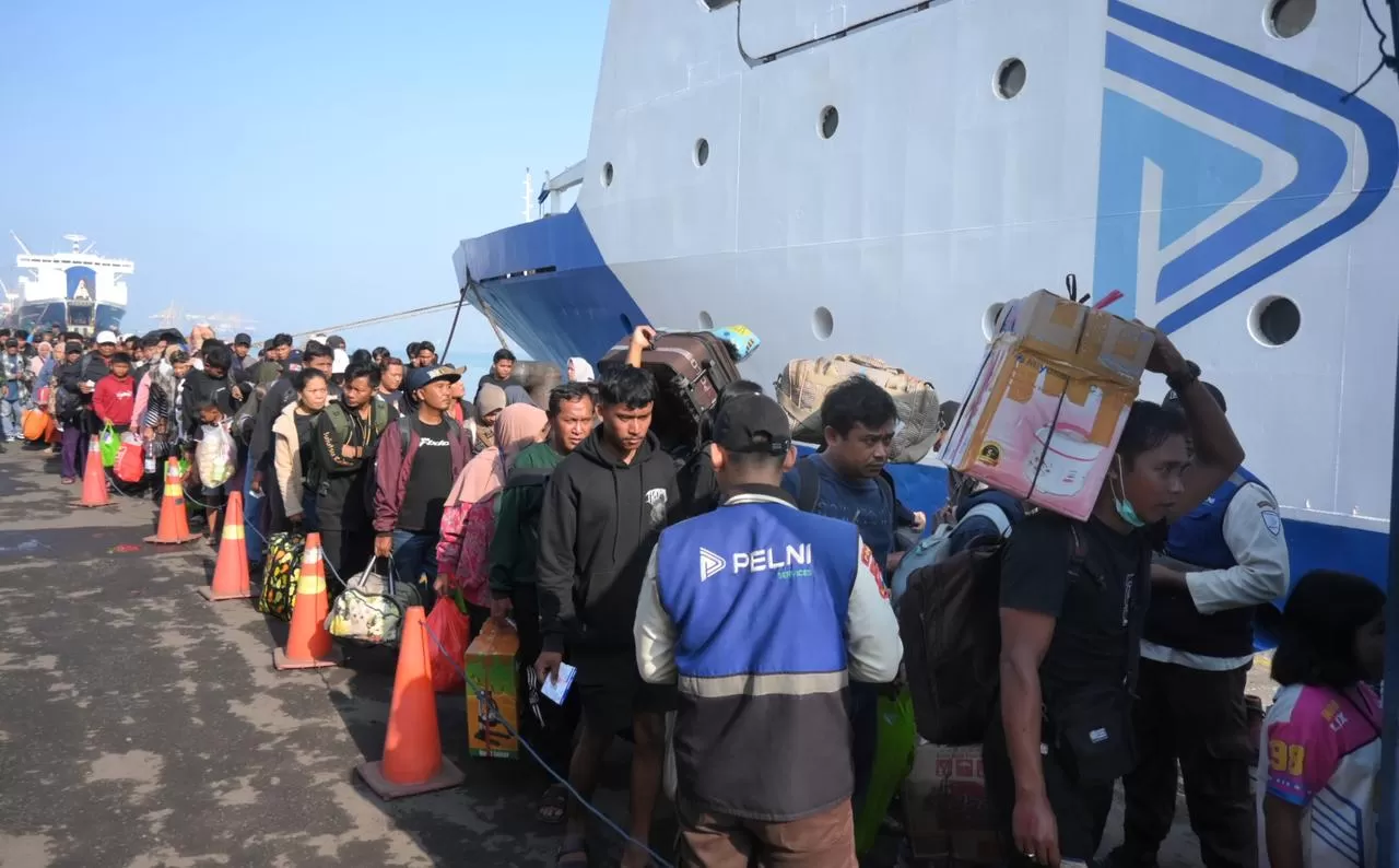 PELNI mencatat selama periode Angkutan Lebaran pada 6 Maret hingga 6 April 2026 melayani total 652.271 penumpang. (DOK. PELNI)