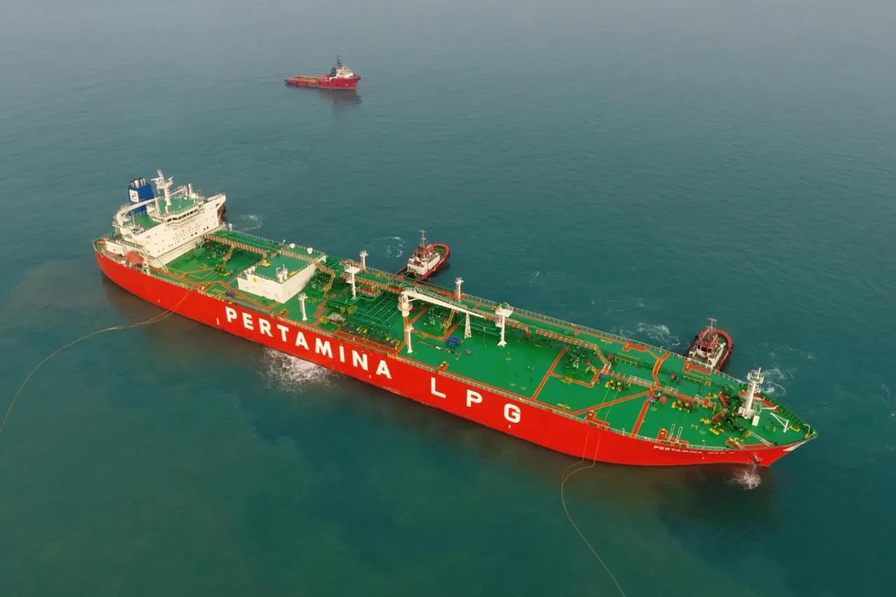 Pertamina Patra Niaga optimalkan armada laut untuk jaga distribusi LPG nasional tetap lancar di tengah dinamika global. (Dok. Pertamina Patra Niaga)