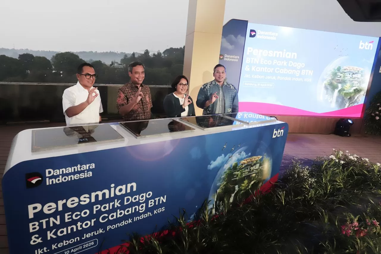 BTN meresmikan BTN Eco Park Dago dan Kantor Cabang BTN Pondok Indah, Kebon Jeruk, dan Kelapa Gading Square, di Bandung, Jumat (10/4/2026). (DOK. BTN)