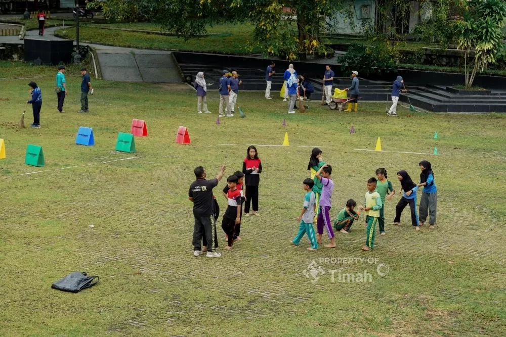 Taman Sari Sungailiat jadi ruang publik multifungsi dengan fasilitas olahraga, edukasi, dan layanan kesehatan yang mendukung gaya hidup sehat masyarakat. (Dok. PT Timah)