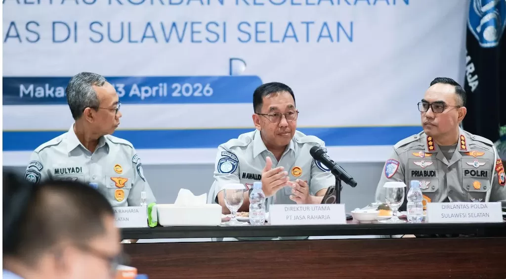 Kolaborasi Penta Helix di Sulawesi Selatan perkuat keselamatan transportasi berbasis data, tekan kecelakaan dan tingkatkan pencegahan terpadu. (Dok. Jasa Raharja)
