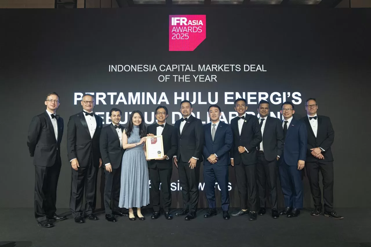 PHE meraih Indonesia Capital Markets Deal of the Year di IFR Asia Awards 2025 berkat penerbitan global bond USD 1 miliar dengan oversubscribe 2,4 kali. (Dok. PHE)