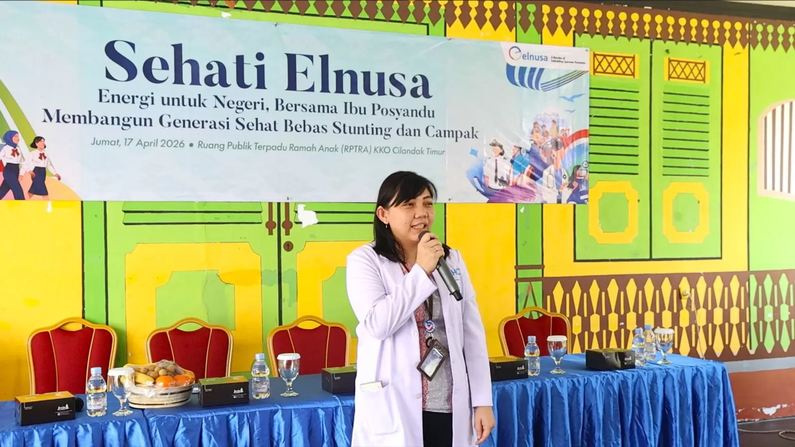 Elnusa dorong peran kader Posyandu lewat edukasi kesehatan di RPTRA Cilandak Timur melalui program SEHATI berkelanjutan. (Dok. Elnusa)