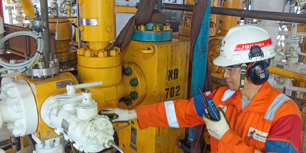 Pertamina tingkatkan produksi gas Blok Mahakam 20 MMSCFD untuk jaga ketahanan energi nasional di tengah dinamika geopolitik global. (Dok. Pertamina)