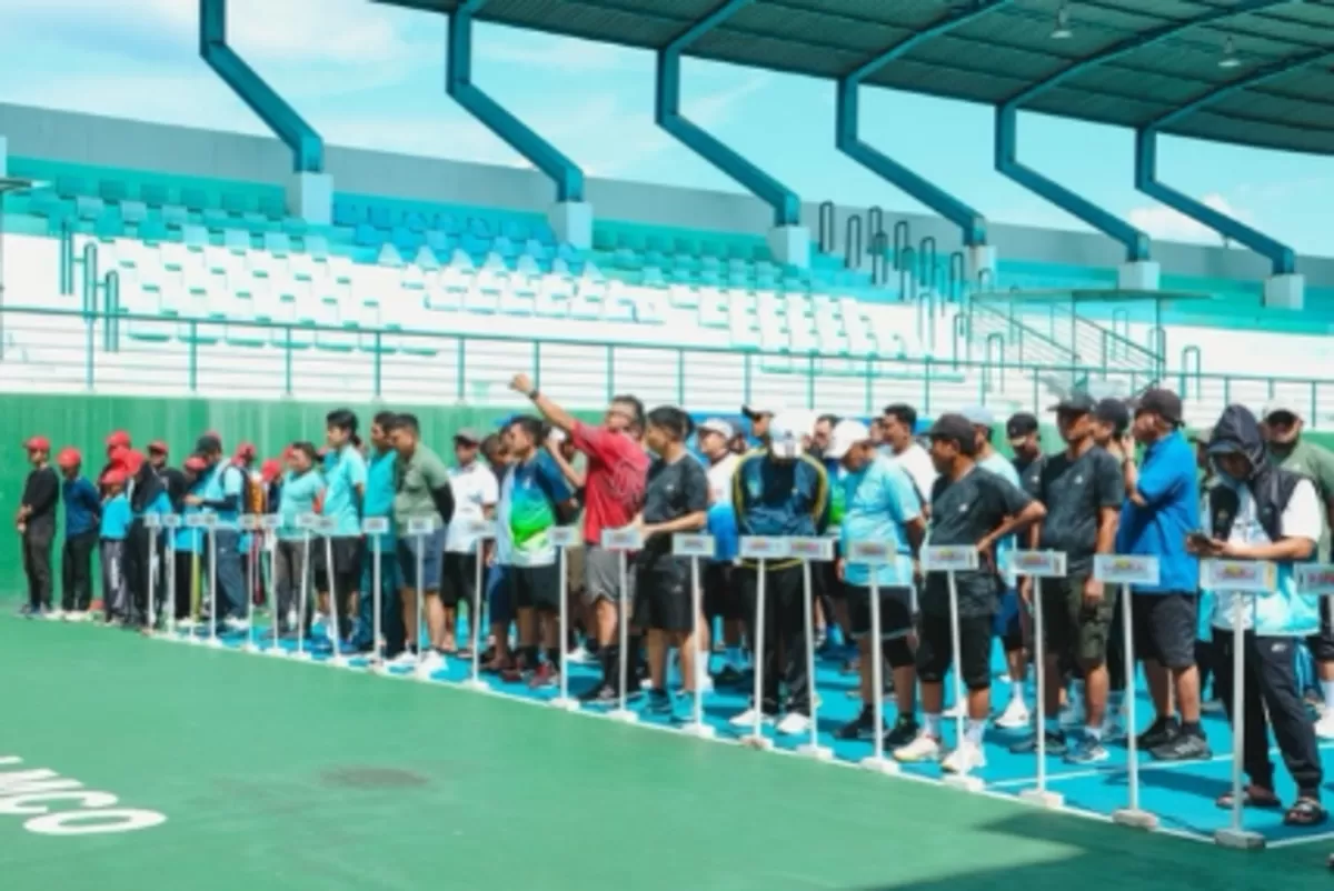 Turnamen tenis Piala PTPN IV 2026 di Pekanbaru diikuti 200 peserta, jadi ajang olahraga sekaligus kampanye K3 yang inspiratif. (Dok. PTPN IV)