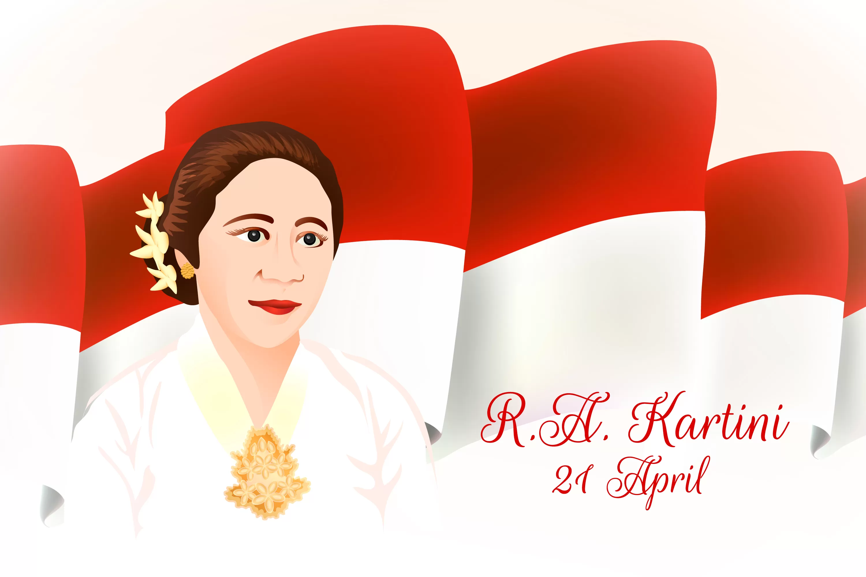 10 ucapan Hari Kartini dalam bahasa Inggris lengkap dengan terjemahan Indonesia, inspiratif dan cocok untuk caption media sosial 21 April 2026. (Freepik)