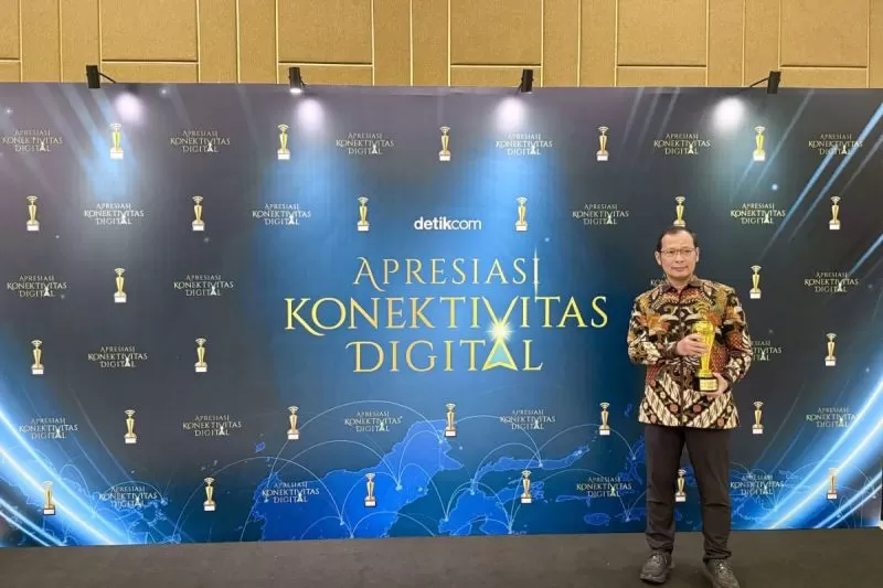 Telkomsat Raih Penghargaan &ldquo;Perusahaan Terbaik dalam Peningkatan Layanan Sinyal di Wilayah 3T&rdquo; pada Apresiasi Konektivitas Digital 2026. (megapolitan.antaranews.com)