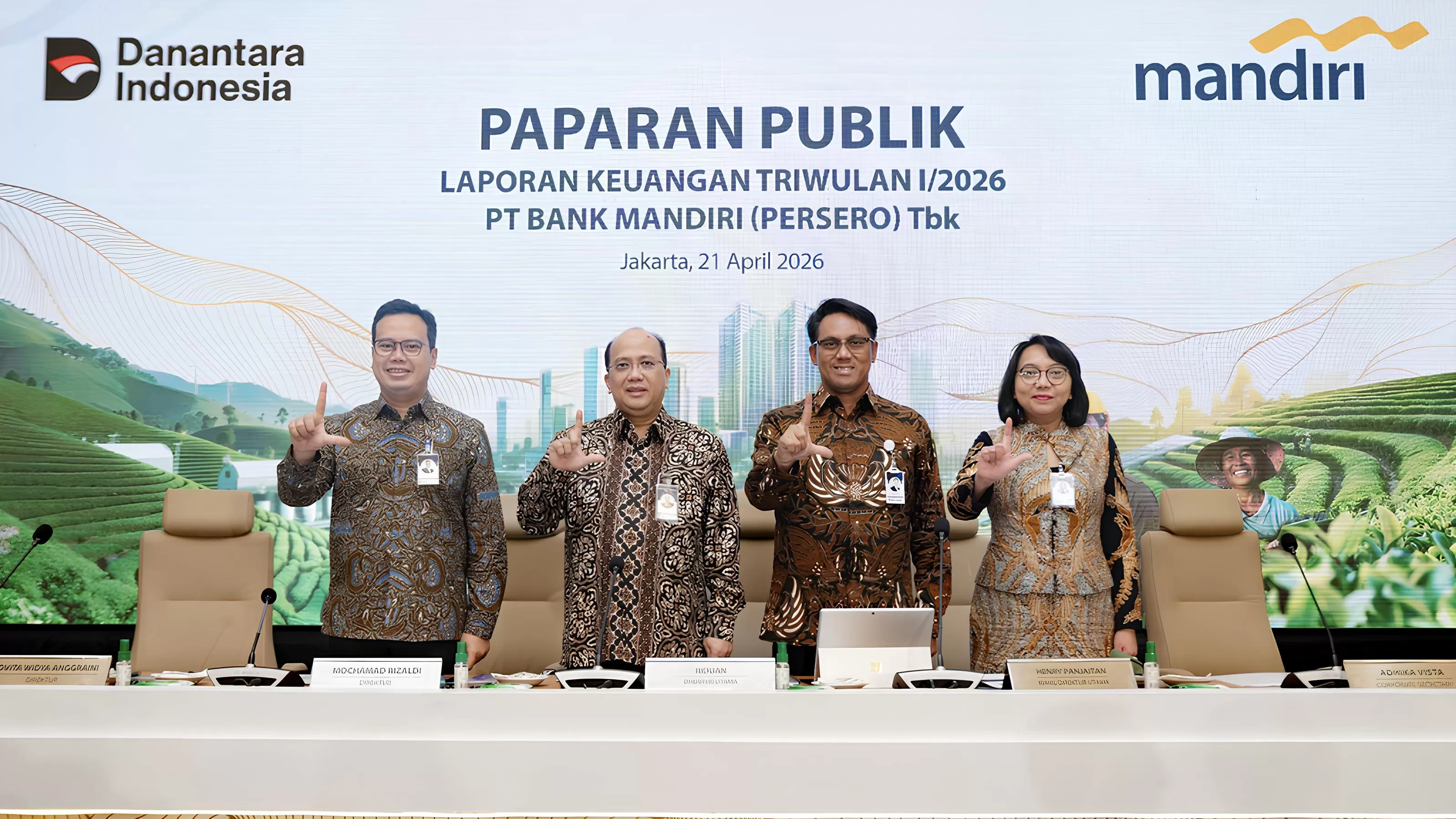 Dengan laba bersih Rp15,4 triliun di kuartal I 2026, Bank Mandiri menunjukkan performa yang stabil sekaligus komitmen terhadap pembangunan nasional.
