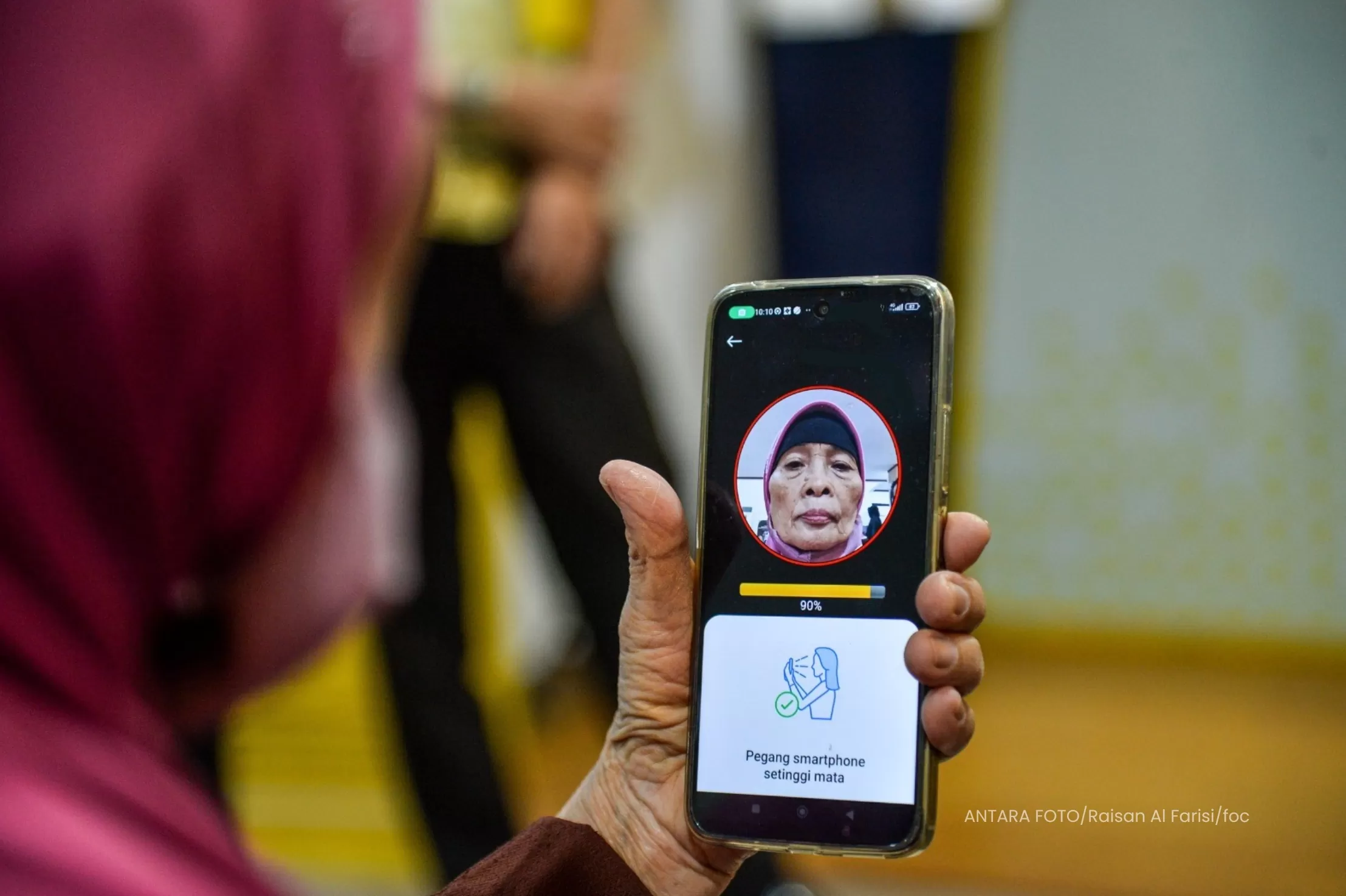 Autentikasi pensiun kini lebih mudah lewat Andal by Taspen, cukup selfie dari rumah tanpa antre, praktis, cepat, dan aman untuk peserta. (Dok. TASPEN)