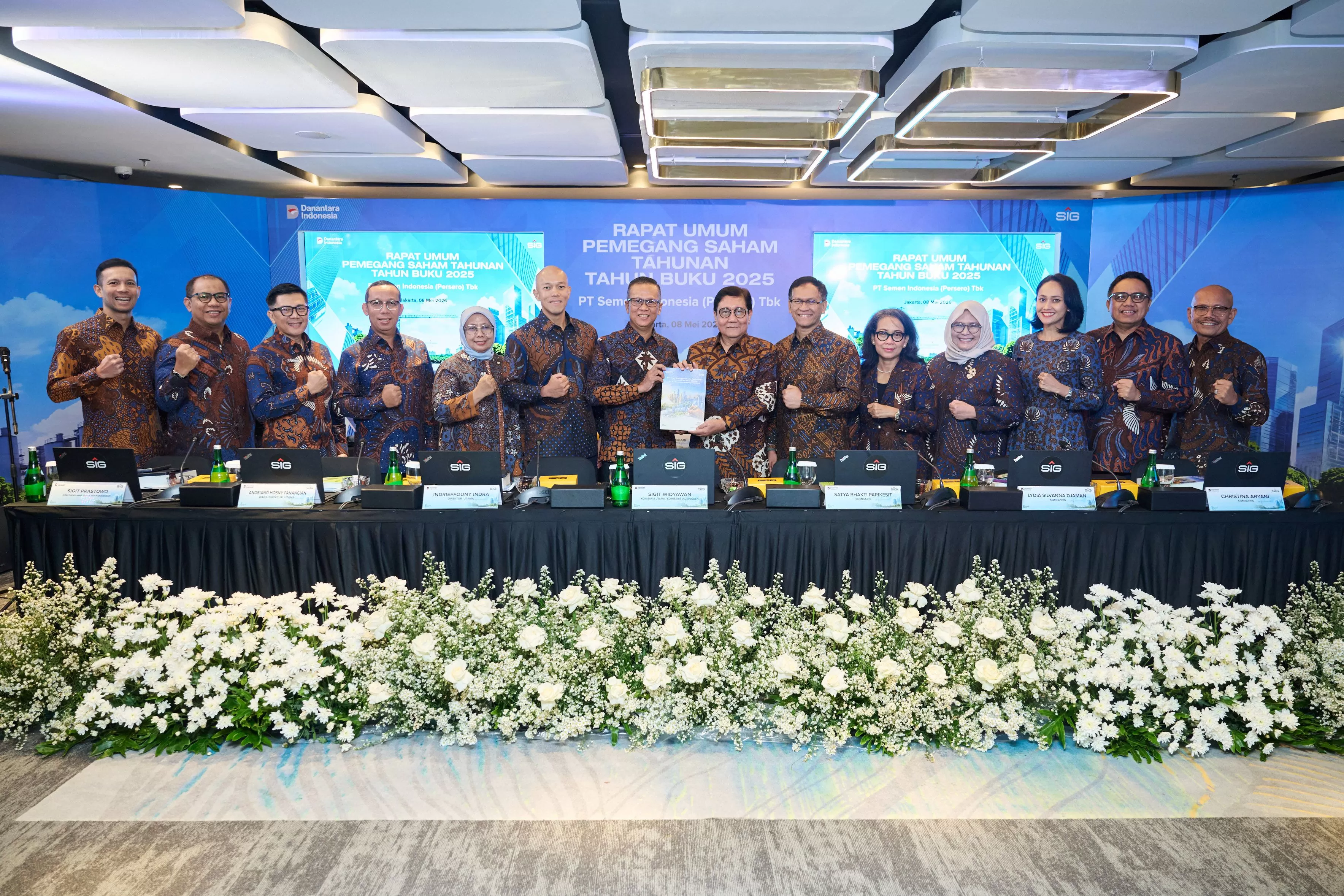 RUPST 2026 SIG menyetujui seluruh laba tahun buku 2025 sebesar Rp190,8 miliar dibagikan sebagai dividen tunai kepada pemegang saham. (Dok. SIG)