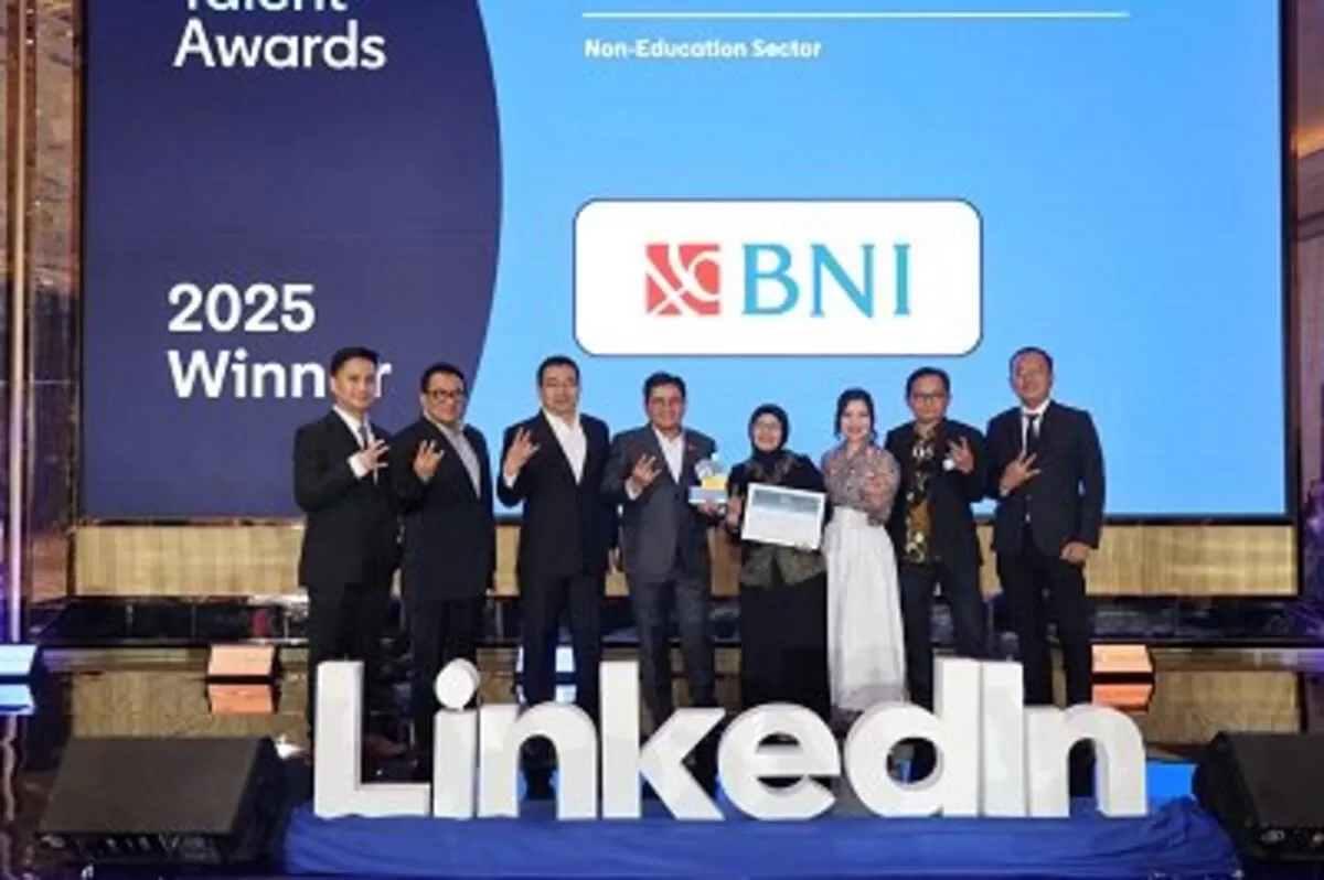 BNI kembali meraih penghargaan internasional di ajang LinkedIn Talent Awards 2025. (bni.co.id)