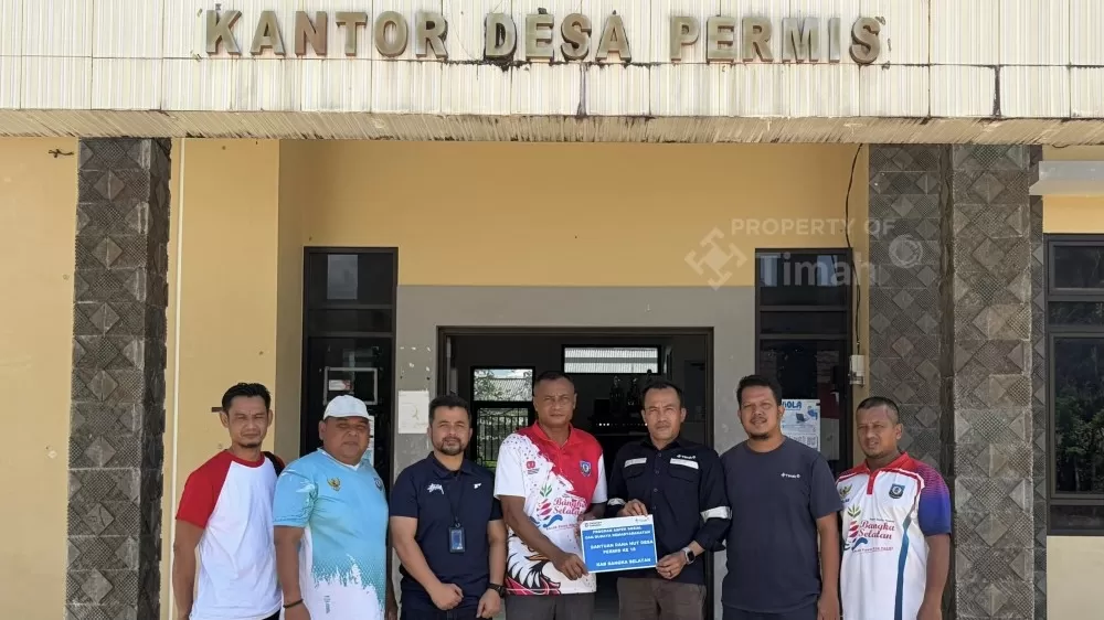 Semarak HUT ke-18 Desa Permis makin terasa dengan turnamen voli, jalan santai, dan senam sehat.