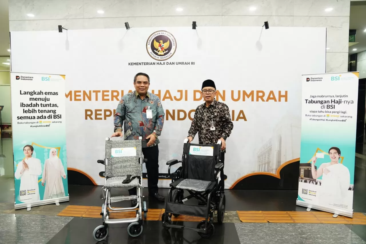 BSI Tambah Bantuan Jadi 600 Kursi Roda untuk Jamaah Haji Indonesia di Tanah Suci (Dok. BSI)