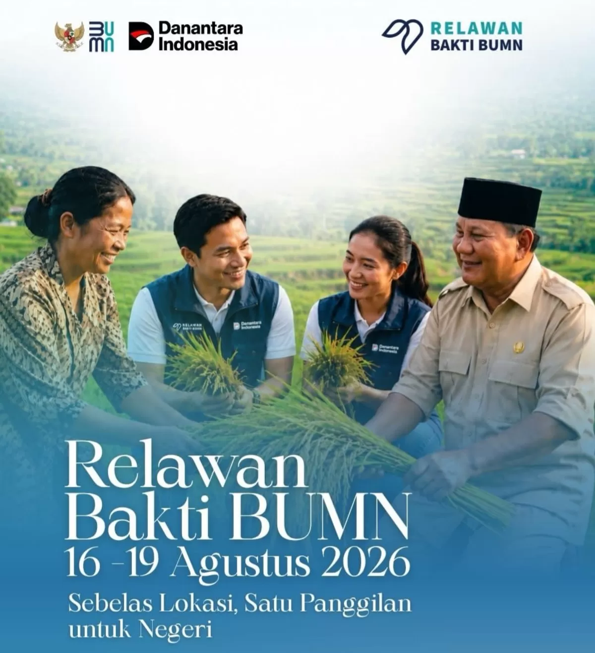 Pendaftaran Relawan Bakti BUMN 2026 telah dibuka. (Instagram/@bumn_id)